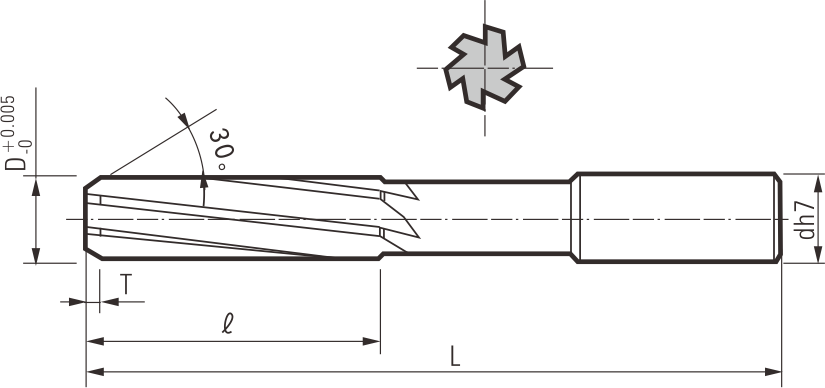 Carbide Spiral Fluted Reamer