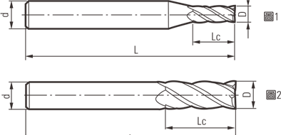 模具钢端铣刀定制超长刃系列